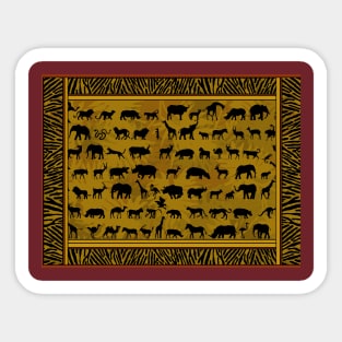 Wild African Animals Sticker